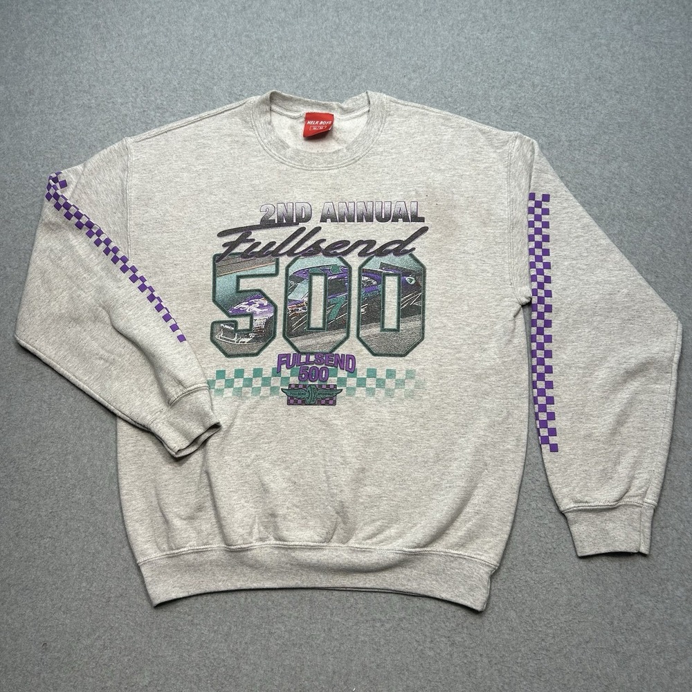 Nelk‎ Boys Full Send 500 Sweatshirt Pullover Crewneck Men's Size M